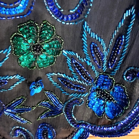 Vintage SCALA Beaded/Sequined Top - Picture 7 of 15
